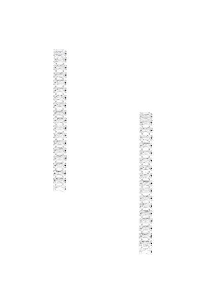 RHINESTONE SINGLE STRAND EARRING