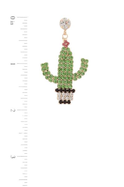 CACTUS POST DROP EARRING