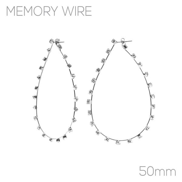RHINESTONE TEARDROP EARRING