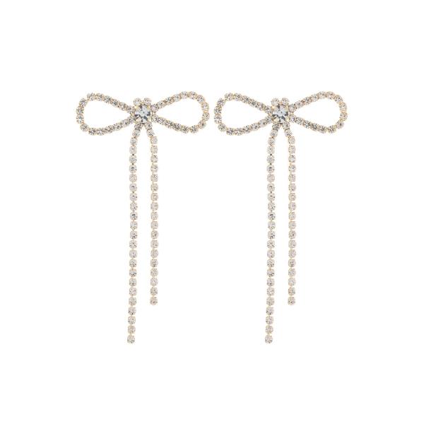 BOW RHINESTONE EARRING