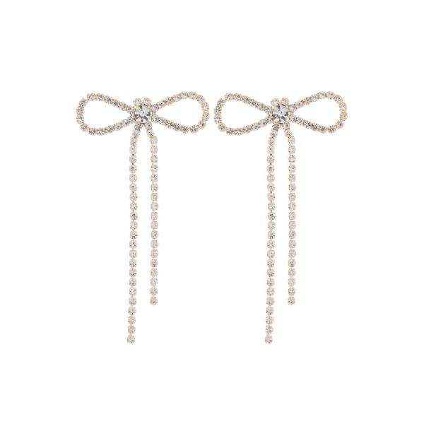 BOW RHINESTONE EARRING