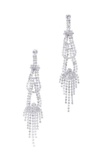 RHINESTONE DANGLE EARRING