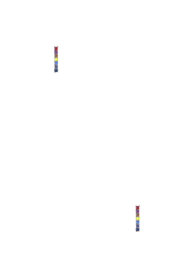 MINI BAR RAINBOW SHAPE EARRING
