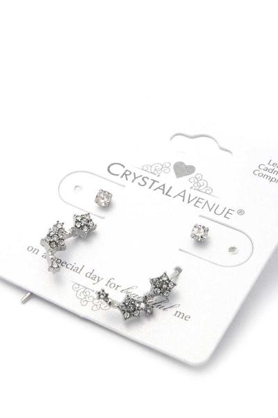 CRAWLER GROUP STAR EARRING SET