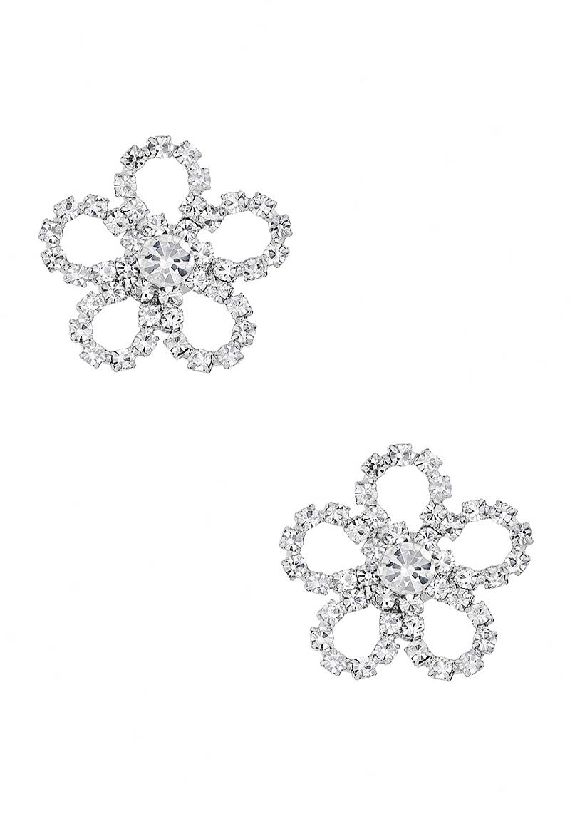 DAISY FLOWER RHINESTONE EARRING