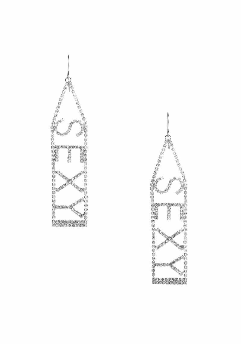 RHINESTONE SEXY DROP EARRING