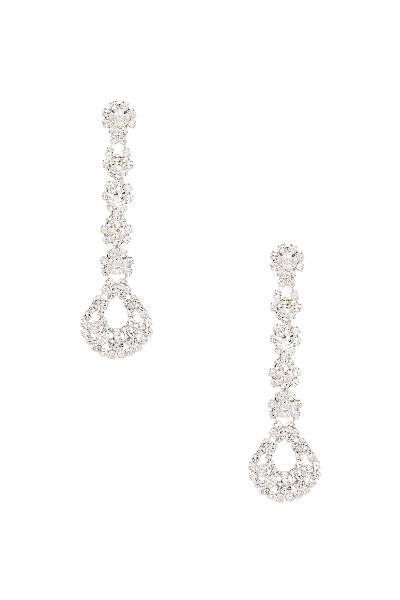 CRYSTAL TEAR DROP END DROP EARRING