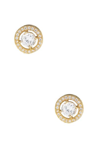 5MM CUBIC ZIRCONIA ROUND STUD EARRING