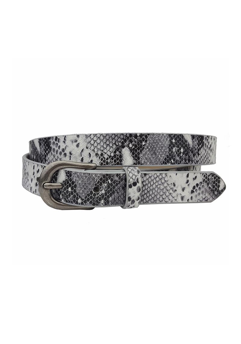 ANIMAL PRINT METAL BUCKLE BELT