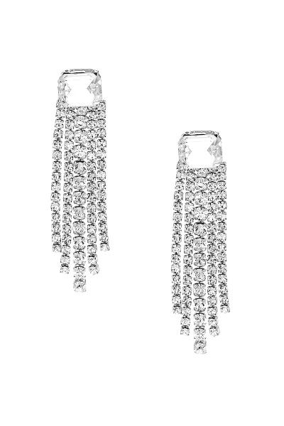 RHINESTONE LAYER DROP EARRING