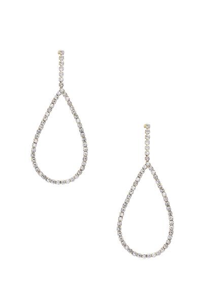 RHINESTONE TEARDROP EARRING