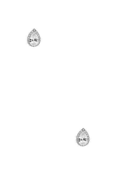 CRYSTAL TEARDROP SHAPE STUD EARRING