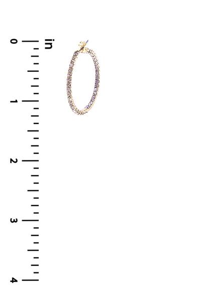 FASHION 30 MM MEMORY WIRE IN OUT EARRING