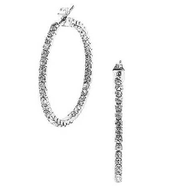 FASHION 30 MM MEMORY WIRE IN OUT EARRING