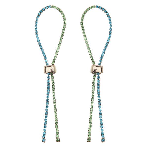 RHINESTONE DROP EARRING