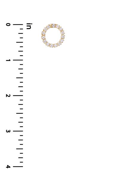 CRYSTAL CIRCLE POST EARRING