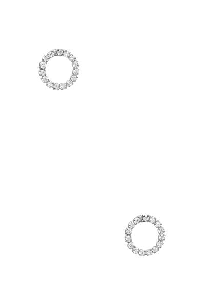 CRYSTAL CIRCLE POST EARRING