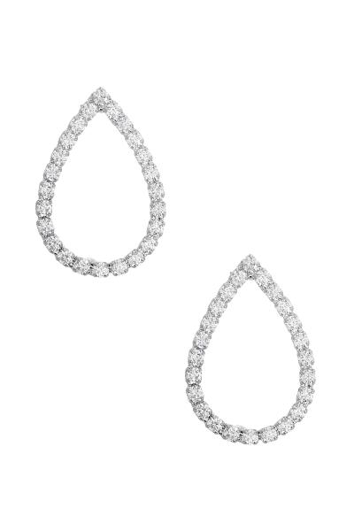 RHINESTONE TEAR DROP SHAPE EARRING
