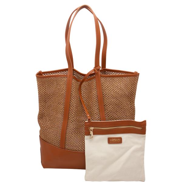 2IN1 VENTED TOTE BAG W POUCH SET