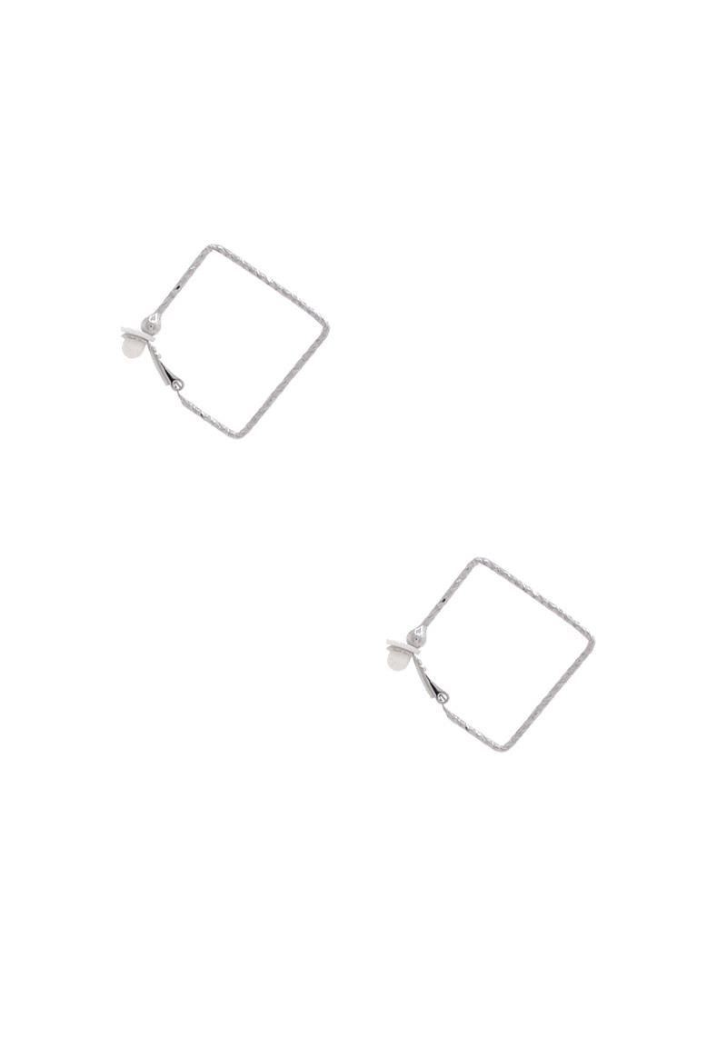 SQAURE SHAPE METAL EARRING