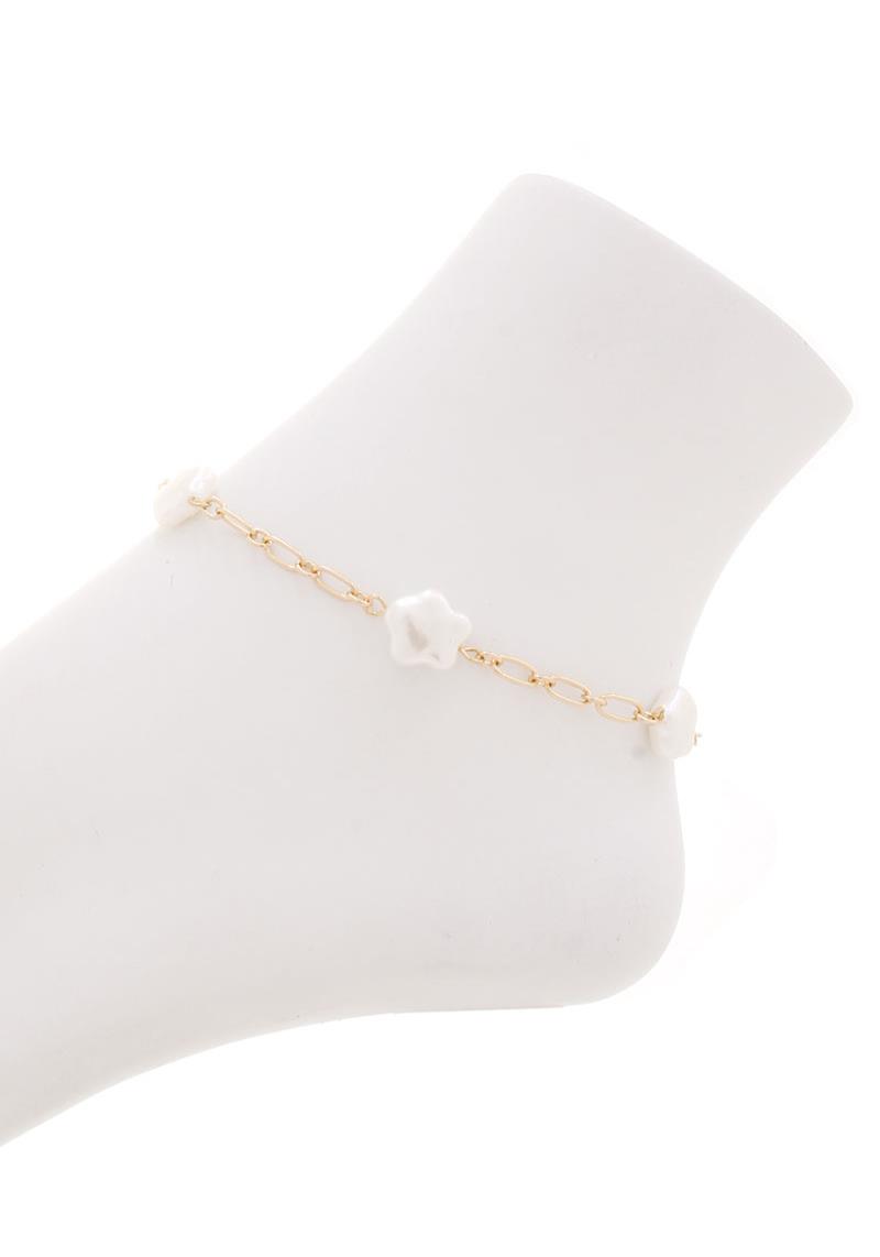 SIMPLE CHAIN WITH PEARL ANKLET