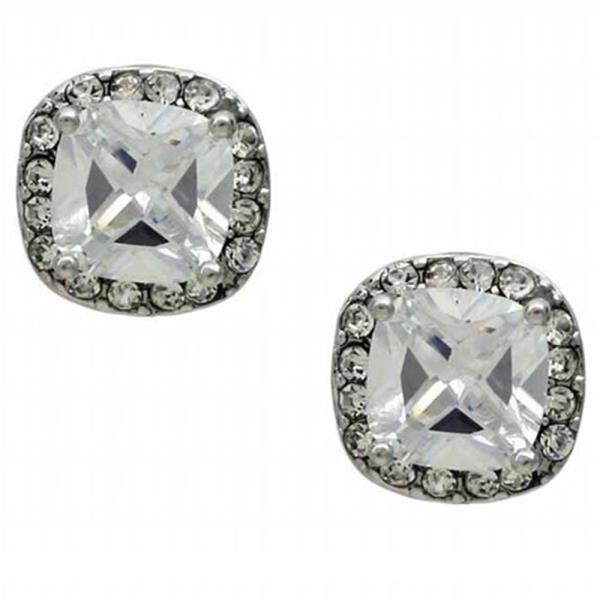 GEMSTONE STUD EARRING