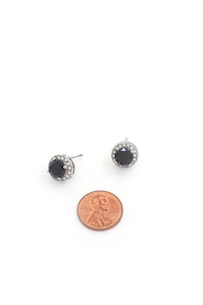 FASHION CRYSTAL ROUND RHINESTONE EARRING