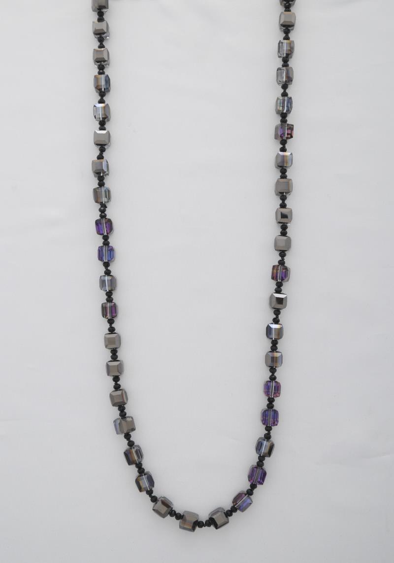 SQUARE BEAD LOOP NECKLACE