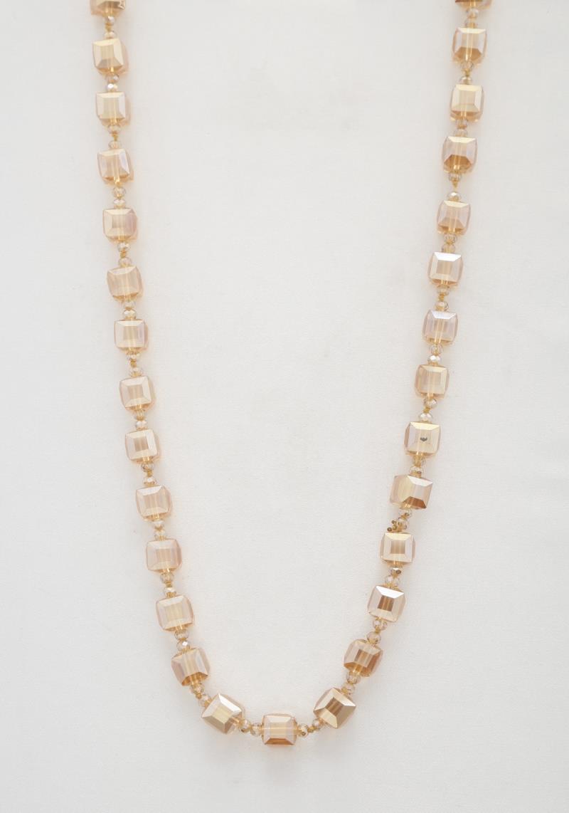 SQUARE BEAD LOOP NECKLACE