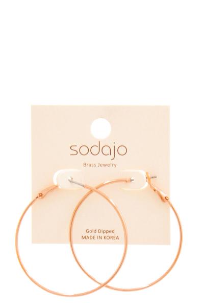 SODAJO 2 INCH HOOP CHIC EARRING