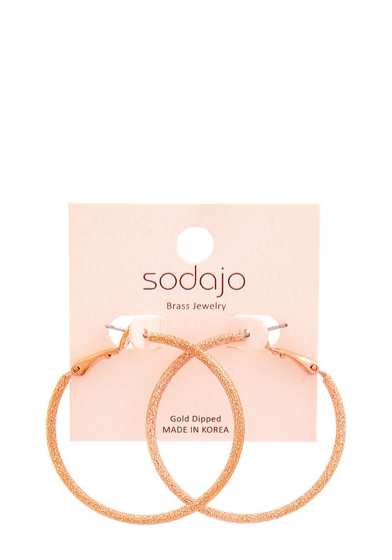 SODAJO FASHION 2 INCH HOOP EARRING