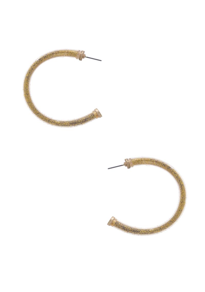 METAL OPEN HOOP EARRING