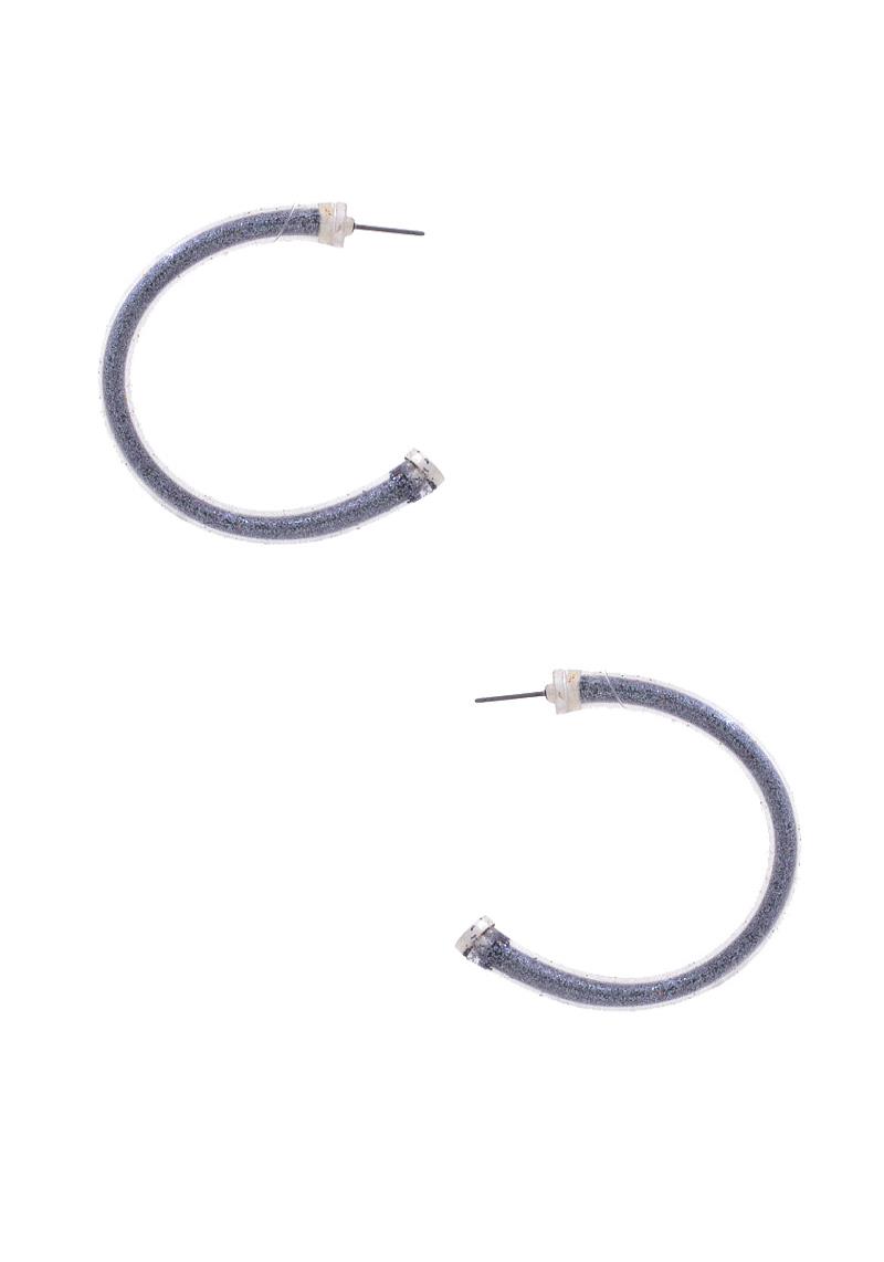 METAL OPEN HOOP EARRING