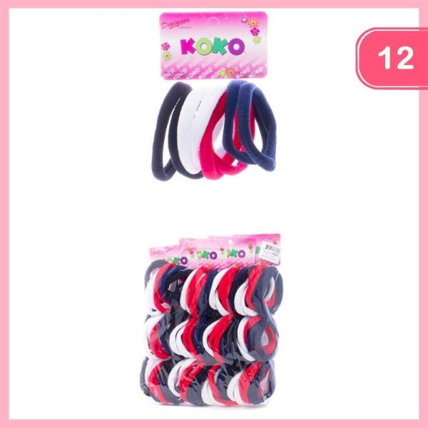 KOKO NO TANGLE HAIR TIE 8 PC SET (12 UNITS)