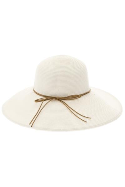 SHIMMERY LAMPSHADE STRAW HAT