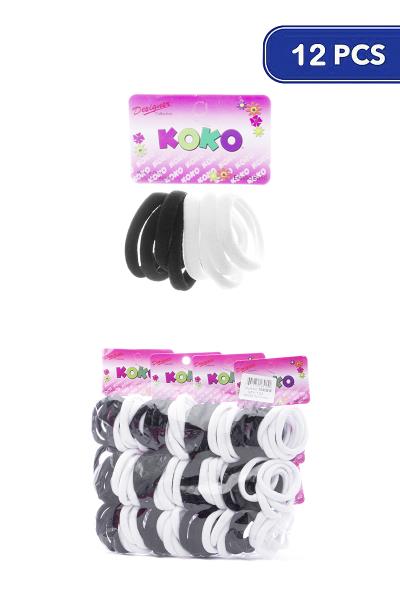 KOKO NO TANGLE HAIR TIE 7 PC SET (12 UNITS)