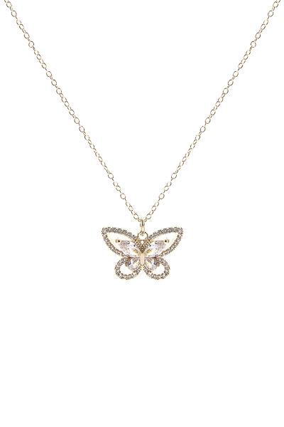 CZ MARQUISE BUTTERFLY NECKLACE