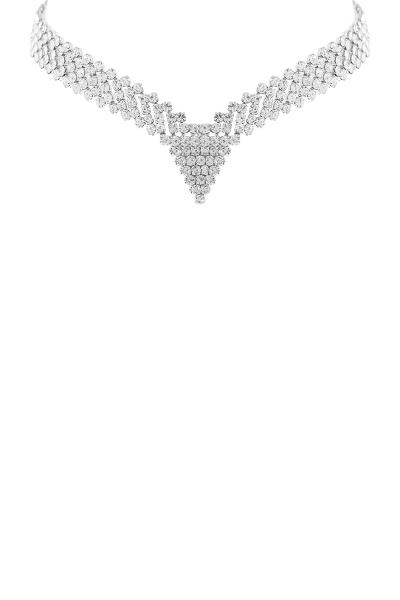 RHINESTONE V SHAPE CHOKER