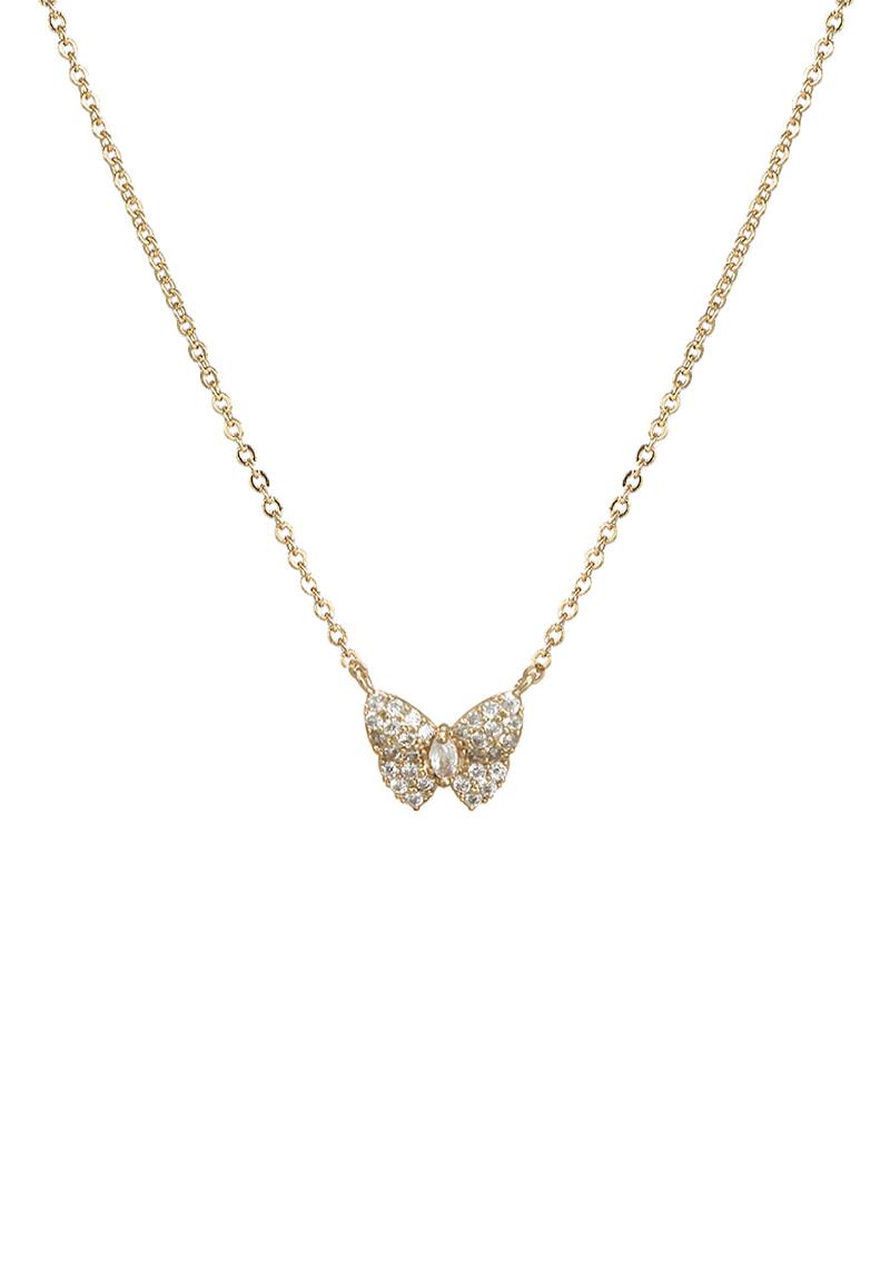 CUBIC ZIRCONIA BUTTERFLY NECKLACE