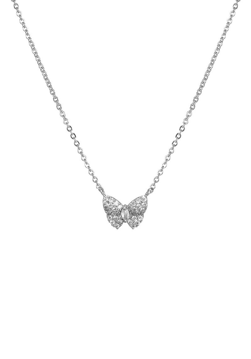 CUBIC ZIRCONIA BUTTERFLY NECKLACE