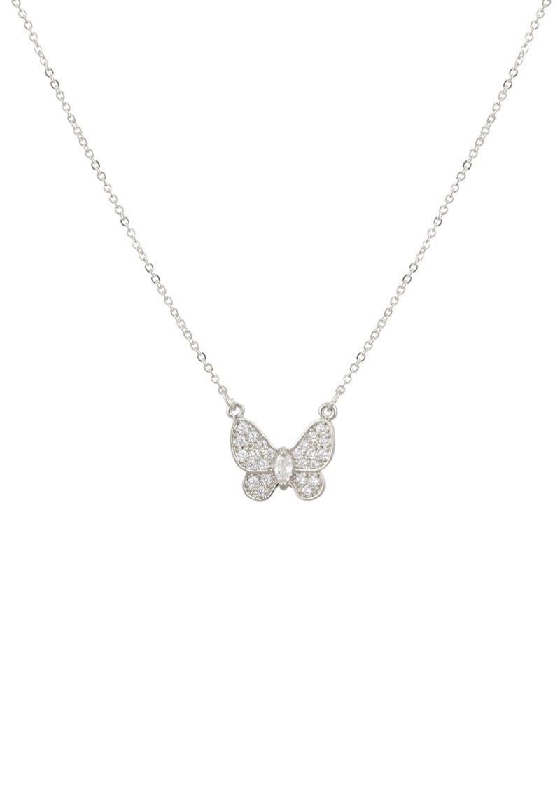 CUBIC ZIRCONIA MARQUISE BUTTERFLY NECKLACE