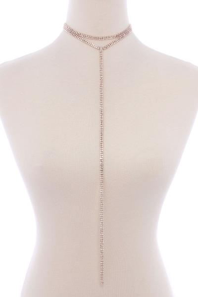 RHINESTONE Y NECKLACE