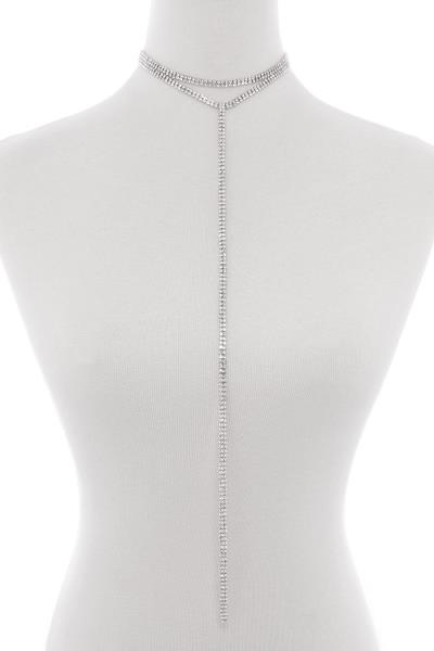 RHINESTONE Y NECKLACE