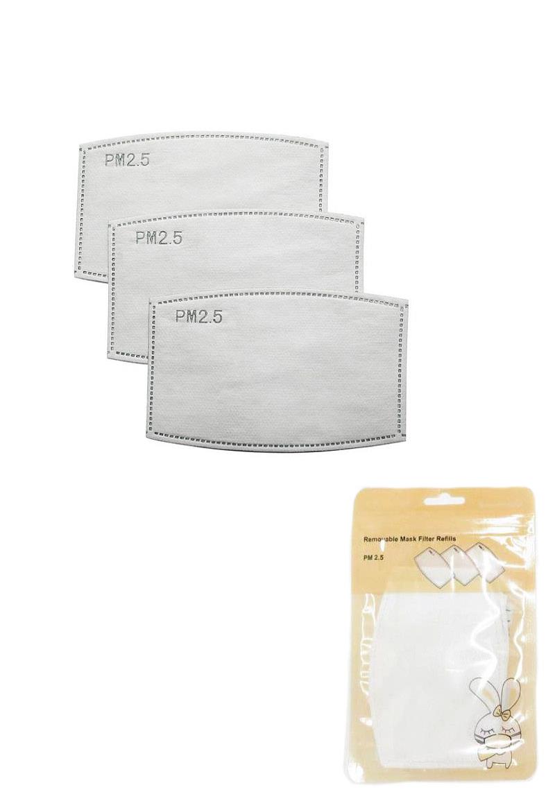 3 PCS. PM 2.5 REMOVABLE MASK FILTER REFILLS 12PACK