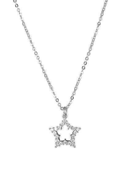 CUBIC ZIRCONIA STAR SHAPE NECKLACE