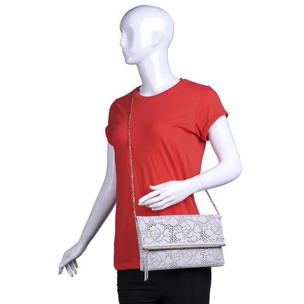 LUXURY LOCKET CLUTCH BAG