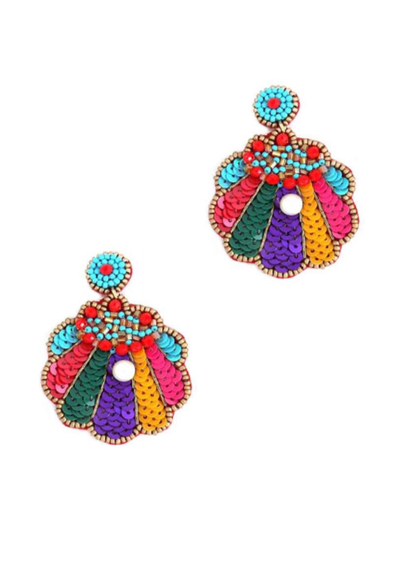 MULTI-COLORED CLOUD SHAPED FASHION EARRINGS