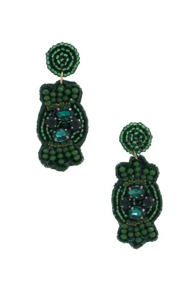 BEADED HALLOWEEN CANDY EARRING