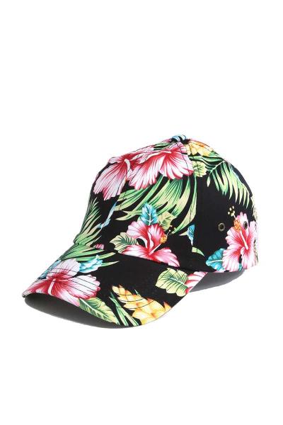 FLORAL PRINT CAP