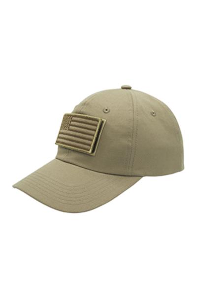 USA FLAG TACTICAL PATCH COTTON TWILL CAP